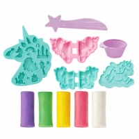 LEAN Toys 28783 Kreativní sada Jednorožec - modelovací hmota, formičky a doplňky