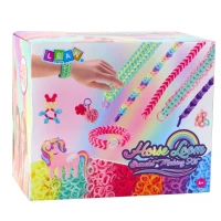 LEAN Toys 28795 Kreativní sada na výrobu gumičkových náramků