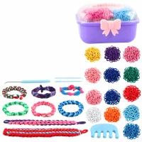LEAN Toys 28795 Kreativní sada na výrobu gumičkových náramků