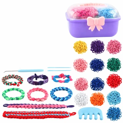LEAN Toys 28795 Kreativní sada na výrobu gumičkových náramků