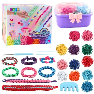 LEAN Toys 28795 Kreativní sada na výrobu gumičkových náramků
