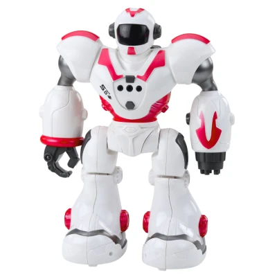 LEAN Toys 28839 Interaktívny diaľkovo ovládaný robot, 16 funkcií, svetlá a zvuky, ružový