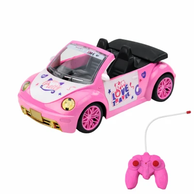 LEAN Toys 28918 RC kabriolet pro panenky Princess Vehicle, růžový