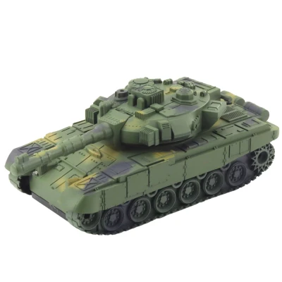 LEAN Toys 28922 Vojenský tank T90 RC 1:18, světla a zvuky, zelený