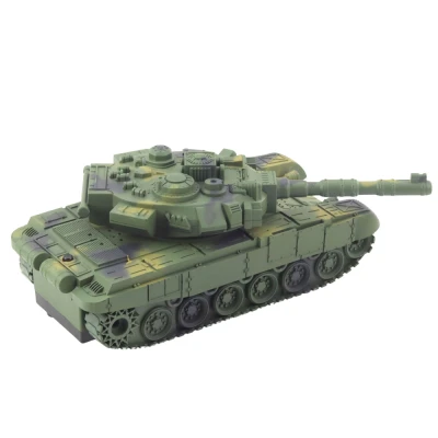 LEAN Toys 28922 Vojenský tank T90 RC 1:18, světla a zvuky, zelený