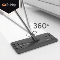 Ruhhy 27232 Dvojkomorový mop 11 l, 3x utierka, čierny a biely