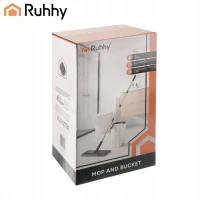 Ruhhy 27231 Dvojkomorový mop 8,5 l, 3x utierka, bielo-sivý