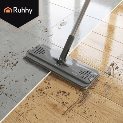 Ruhhy 27231 Dvojkomorový mop 8,5 l, 3x utierka, bielo-sivý