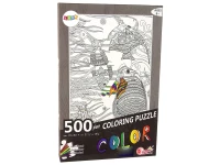 LEAN Toys 14155 Puzzle k vybarvování 500 dílků - Podmořský svět