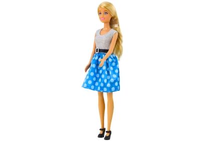 LEAN Toys 14378 Panenka Anlily s dlouhými blond vlasy s doplňky