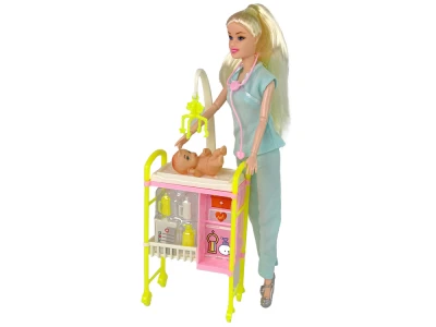LEAN Toys 15738 Lekárska bábika s príslušenstvom