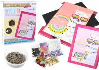 LEAN Toys 16068 Kreativní DIY sada s flitry, lama