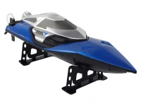 LEAN Toys 16350 Motorový člun s efekty na dálkové ovládání RC, modrý 