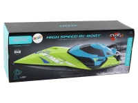 LEAN Toys 16350 Motorový člun s efekty na dálkové ovládání RC, modrý 