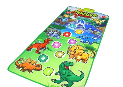 LEAN Toys 17680 Interaktivní taneční a vzdělávací podložka Dinosauři se zvuky