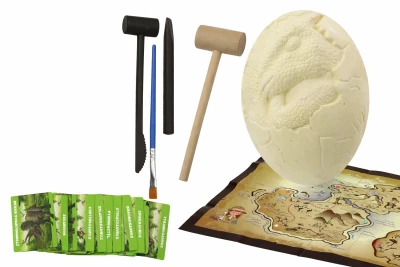 LEAN Toys 17938 Dinosaří vejce archeologická sada, 12 dinosaurů XXL