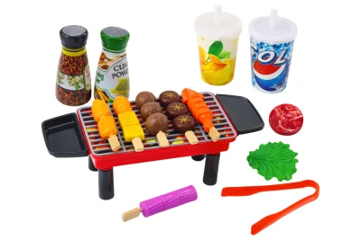 LEAN Toys 18139 Dětská grilovací sada s příslušenstvím, 40 dílů