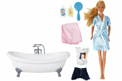 LEAN Toys 14792 Panenka Lucy s koupelnovou sadou