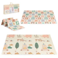 IPLAY 5037 Hrací pěnová podložka 200×150 cm oboustranná, skládací + taška