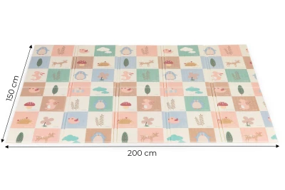 IPLAY 5037 Penová hracia podložka 200×150 cm obojstranná, skladacia + taška