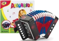 LEAN Toys 1496 Akordeon pro malého muzikanta černý