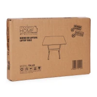 ModernHome TH-LD-6-16 Stolík na notebook s kolieskami na posteľ alebo stoličku, svetlý dub