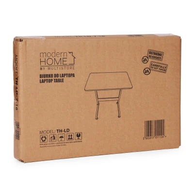 ModernHome TH-LD-6-16 Stolík na notebook s kolieskami na posteľ alebo stoličku, svetlý dub