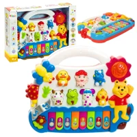 LEAN Toys 1499 Pianinko pro nejmenší - zvuky zvířat, 2 barvy