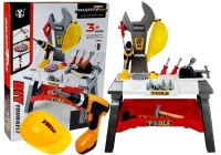 LEAN Toys 7091 Detský dielenský set s vŕtačkou na batérie