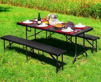 MultiGarden SZK-180B Skládací cateringový stůl 180 cm, hnědý