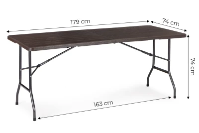 MultiGarden SZK-180B Skládací cateringový stůl 180 cm, hnědý