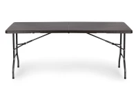 MultiGarden RZK-180B Skládací cateringový zahradní stůl 180 cm, ratan, hnědý