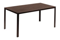MultiGarden SAK-156 Záhradný stôl pre 6 osôb, 156x78 cm POLYWOOD, hnedý