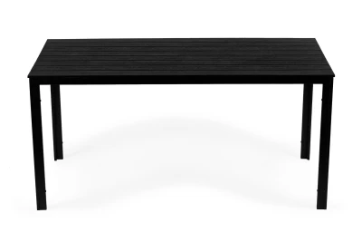 MultiGarden SAK-156 Záhradný stôl pre 6 osôb, 156x78 cm POLYWOOD, čierny