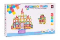 MULTISTORE HC473205 Magnetická stavebnicová súprava: dom, auto a príves, 106 dielov