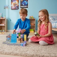 MULTISTORE HC740659 Magnetické stavební kostky, 112 dílů
