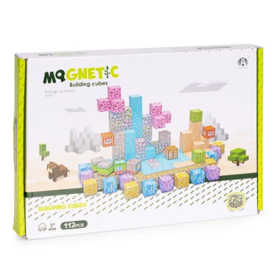 MULTISTORE HC740659 Magnetické stavební kostky, 112 dílů