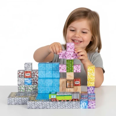 MULTISTORE HC740659 Magnetické stavební kostky, 112 dílů