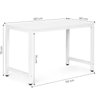 ModernHome TH-RD-5 Kancelářský PC stůl, 120×60 cm, bílý