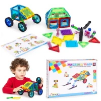 MULTISTORE HC397265 Magnetické kocky dom a auto, 48 kusov