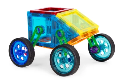 MULTISTORE HC397265 Magnetické kocky dom a auto, 48 kusov