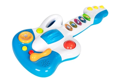 HUANGER HE0503 Dětská elektrická kytara, modrobílá