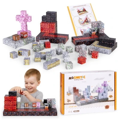 MULTISTORE HC740669 Magnetické stavebné kocky, 160 kusov