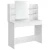 ModernHome PWSHT-20 Kozmetický toaletný stolík s veľkým zrkadlom 108 × 40 × 142 cm, biely