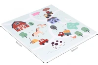 ECOTOYS ECOEVA020 Pěnová podložka pro děti Farma 90,5×90,5 cm, 21 ks