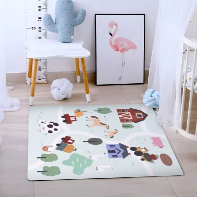 ECOTOYS ECOEVA020 Pěnová podložka pro děti Farma 90,5×90,5 cm, 21 ks