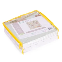 ECOTOYS ECOEVA019 Penová hracia podložka pre deti Farm 90,5 × 90,5 cm, 21 dielov