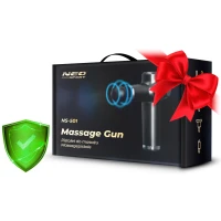Neo-Sport NS-501 Masážní pistole, 8 nástavců, 2500 mAh, černá