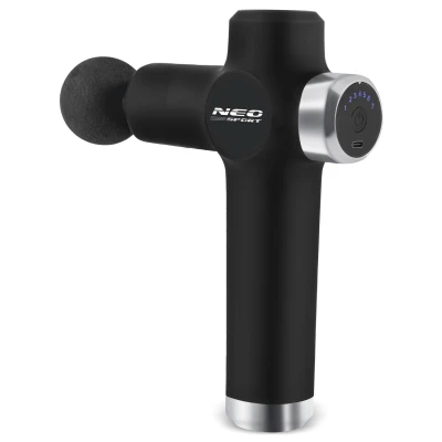Neo-Sport NS-501 Masážní pistole, 8 nástavců, 2500 mAh, černá