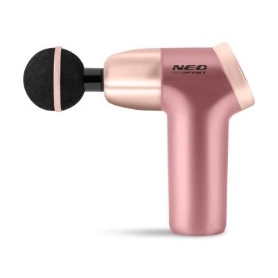 Neo-Sport NS-500 Masážní pistole, 8 nástavců, 2000 mAh, růžová